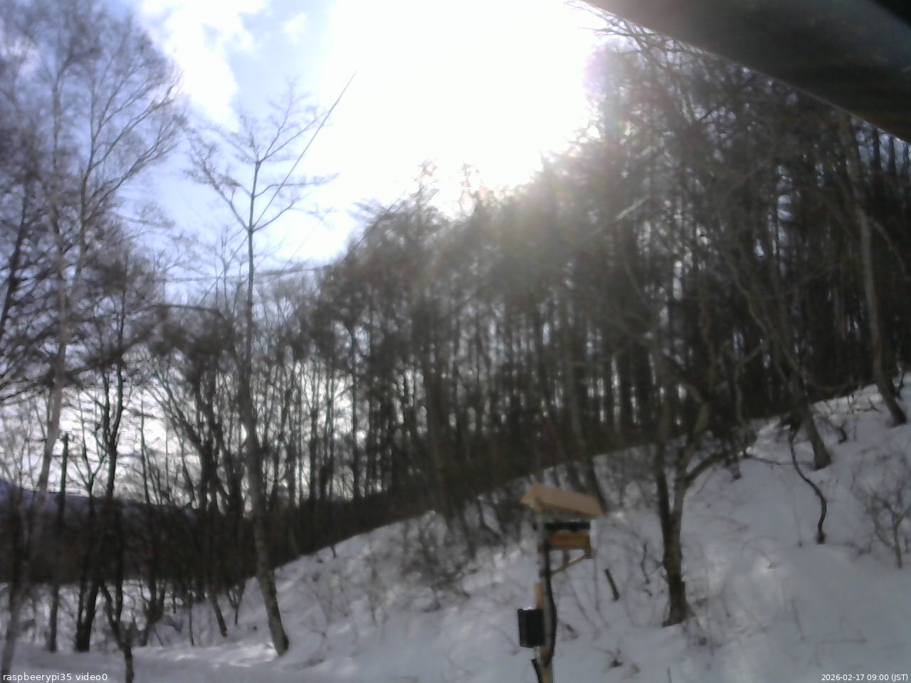 長野県菅平高原 ゆたか山荘 温度計 2026/02/17 09:00