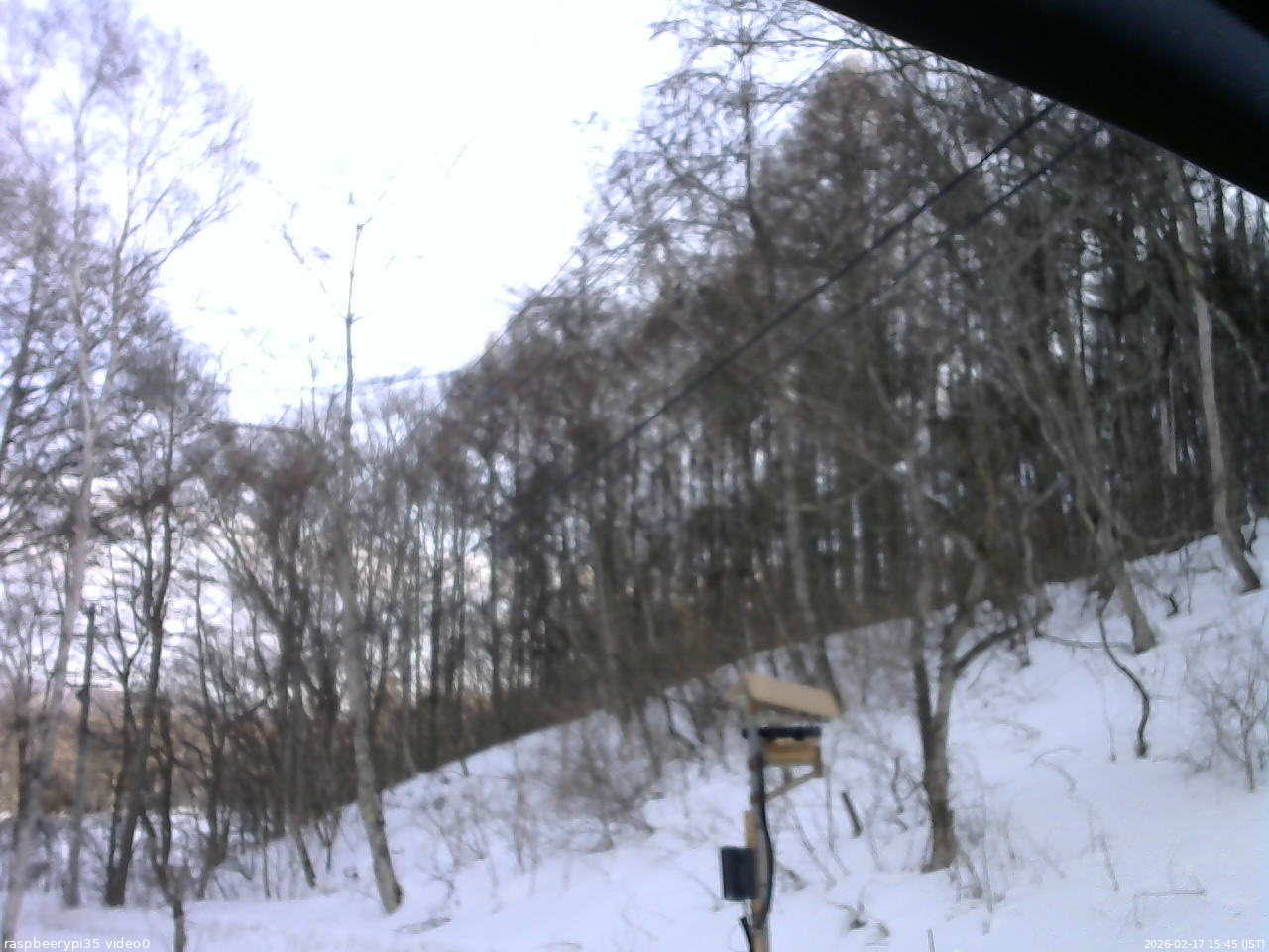 長野県菅平高原 ゆたか山荘 温度計 2026/02/17 15:45