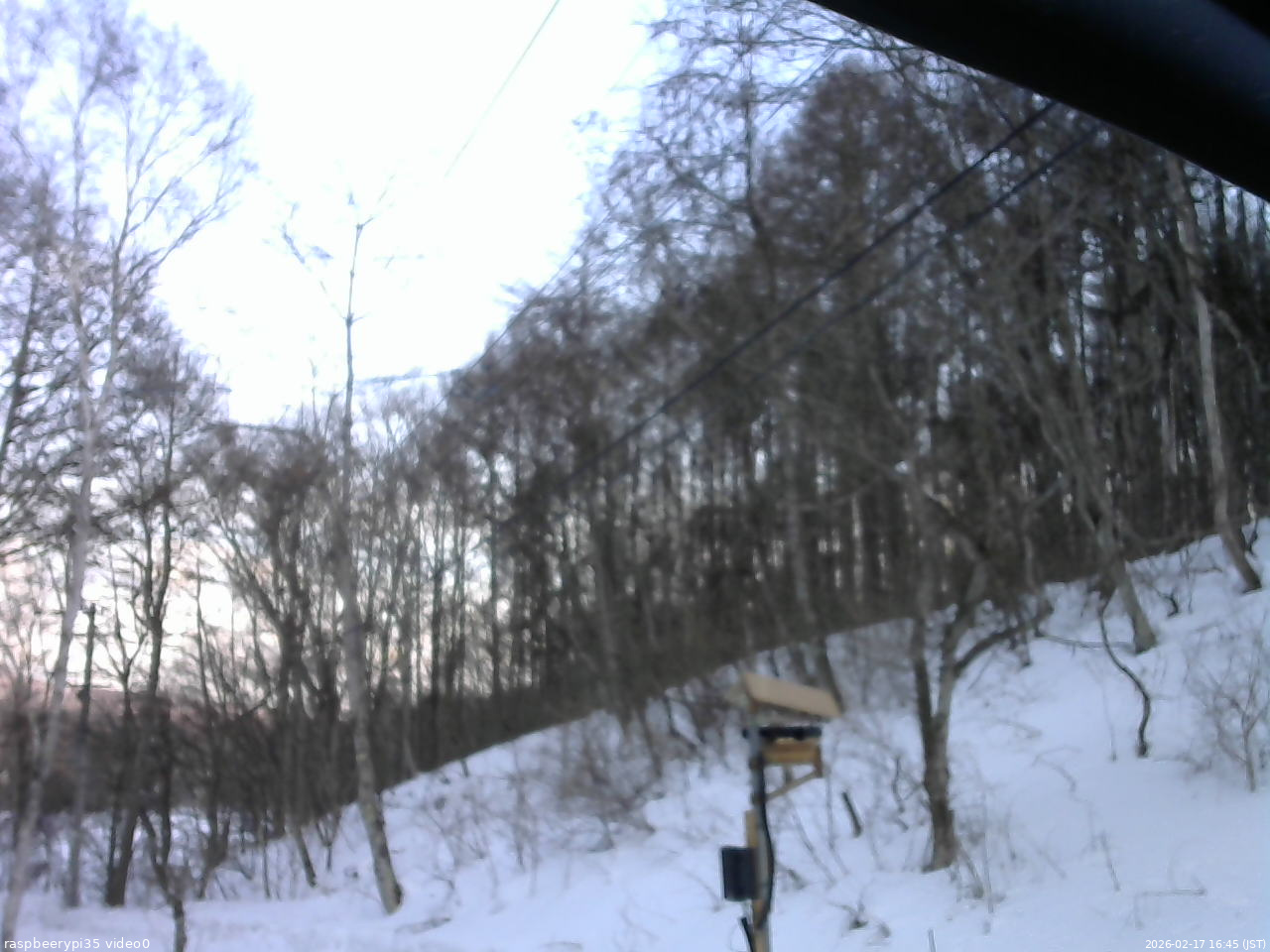 長野県菅平高原 ゆたか山荘 温度計 2026/02/17 16:45