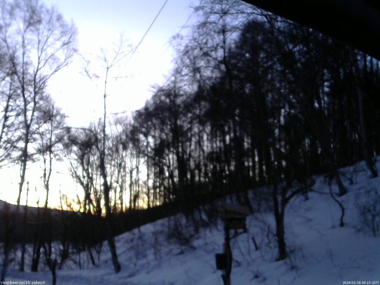 長野県菅平高原 ゆたか山荘 温度計 2026/02/18 06:15