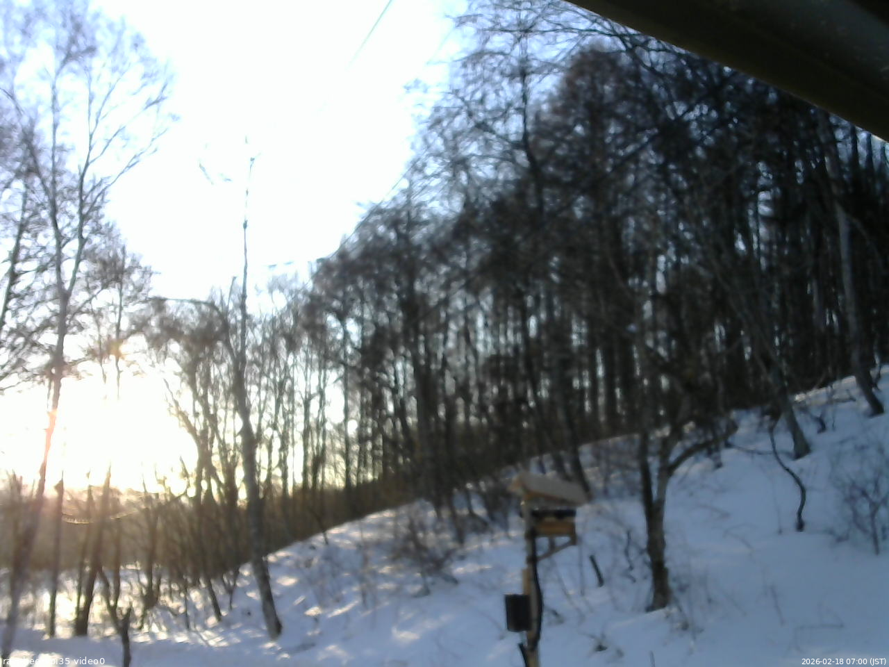 長野県菅平高原 ゆたか山荘 温度計 2026/02/18 07:00