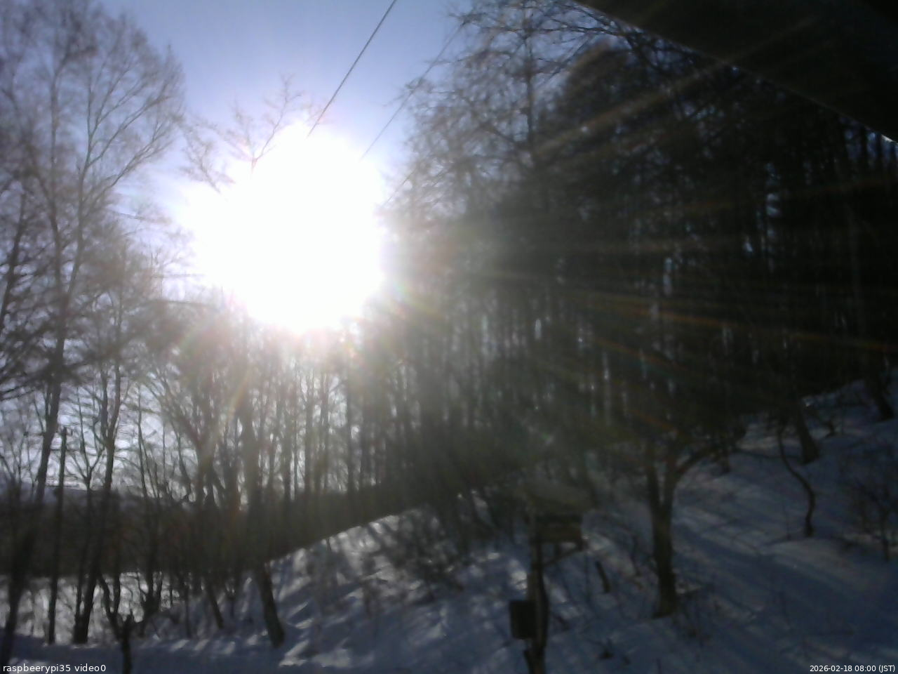 長野県菅平高原 ゆたか山荘 温度計 2026/02/18 08:00