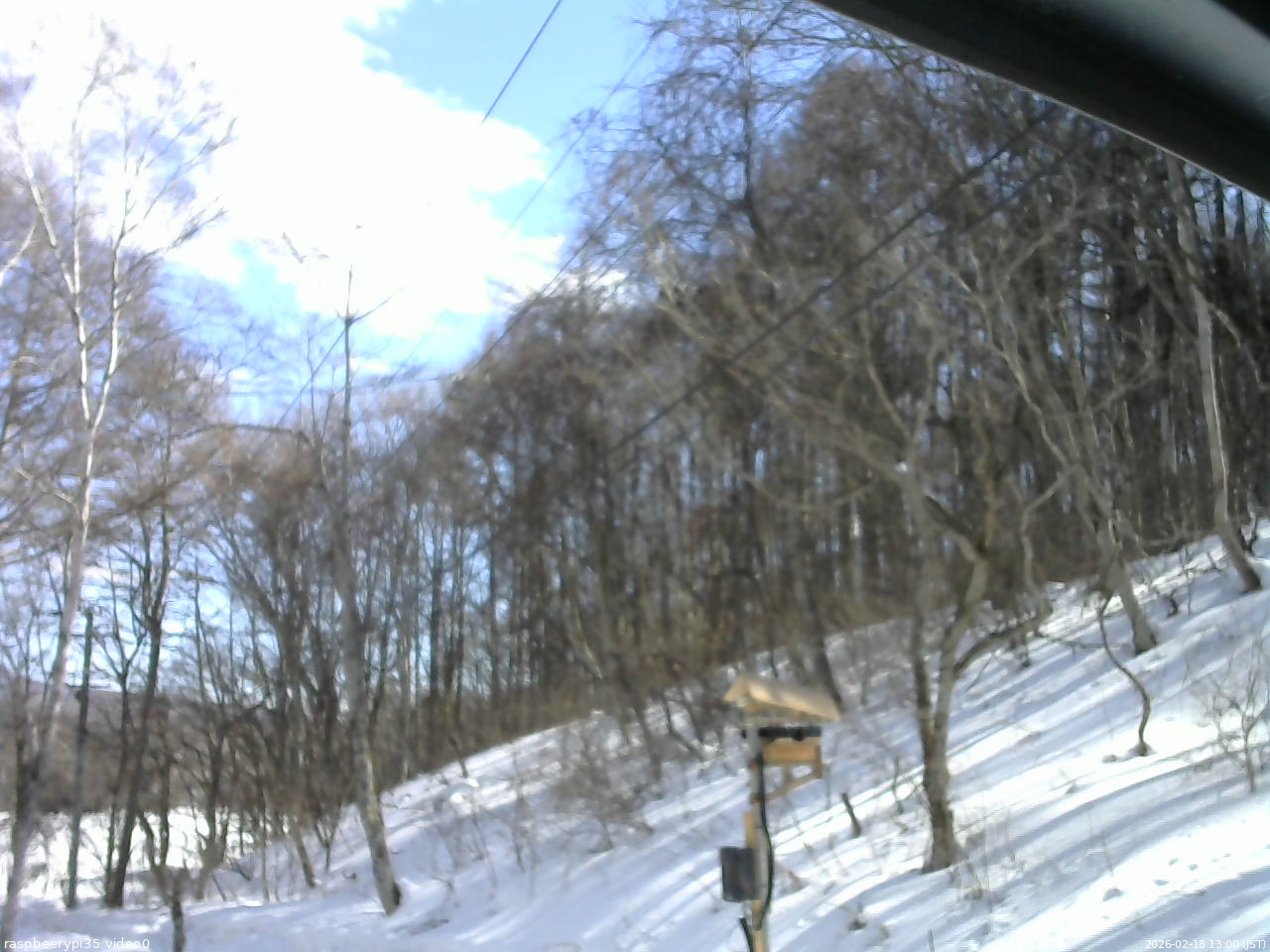 長野県菅平高原 ゆたか山荘 温度計 2026/02/18 13:00