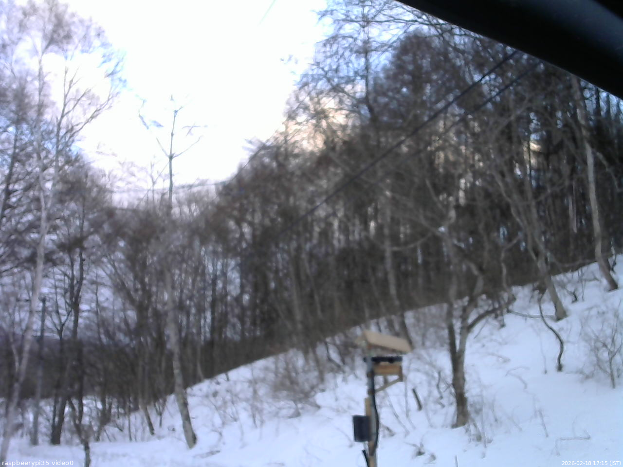 長野県菅平高原 ゆたか山荘 温度計 2026/02/18 17:15