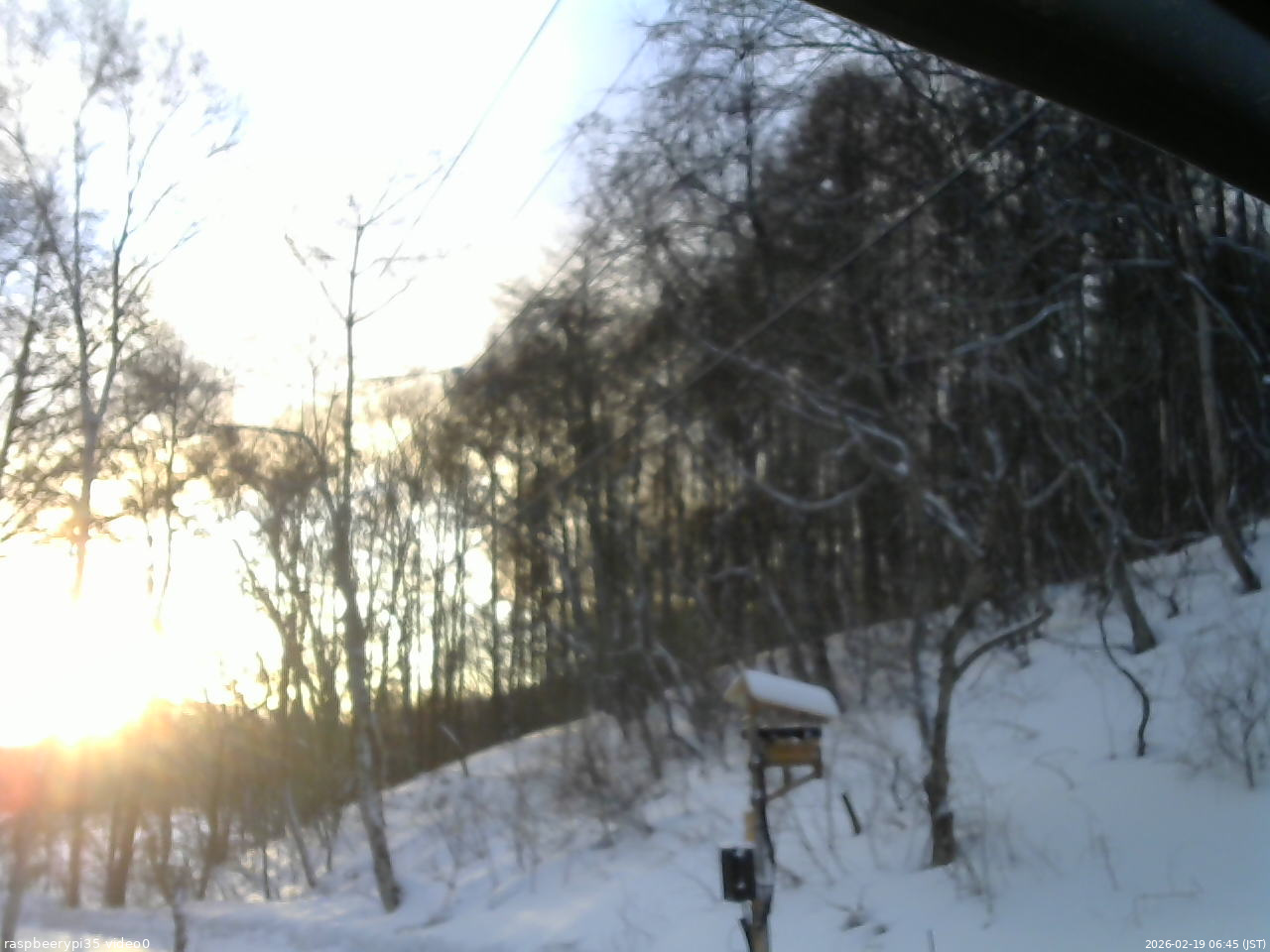 長野県菅平高原 ゆたか山荘 温度計 2026/02/19 06:45
