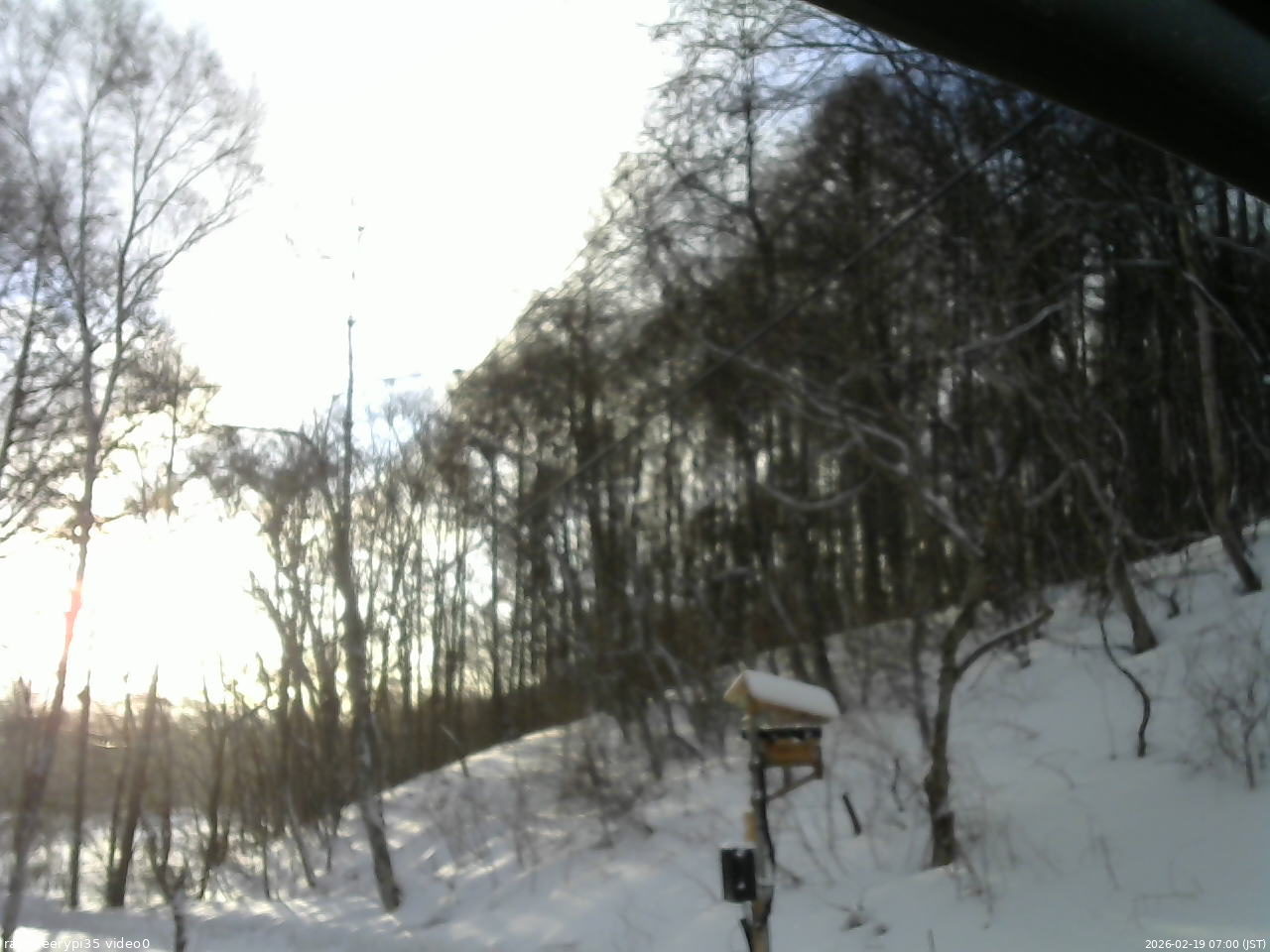 長野県菅平高原 ゆたか山荘 温度計 2026/02/19 07:00