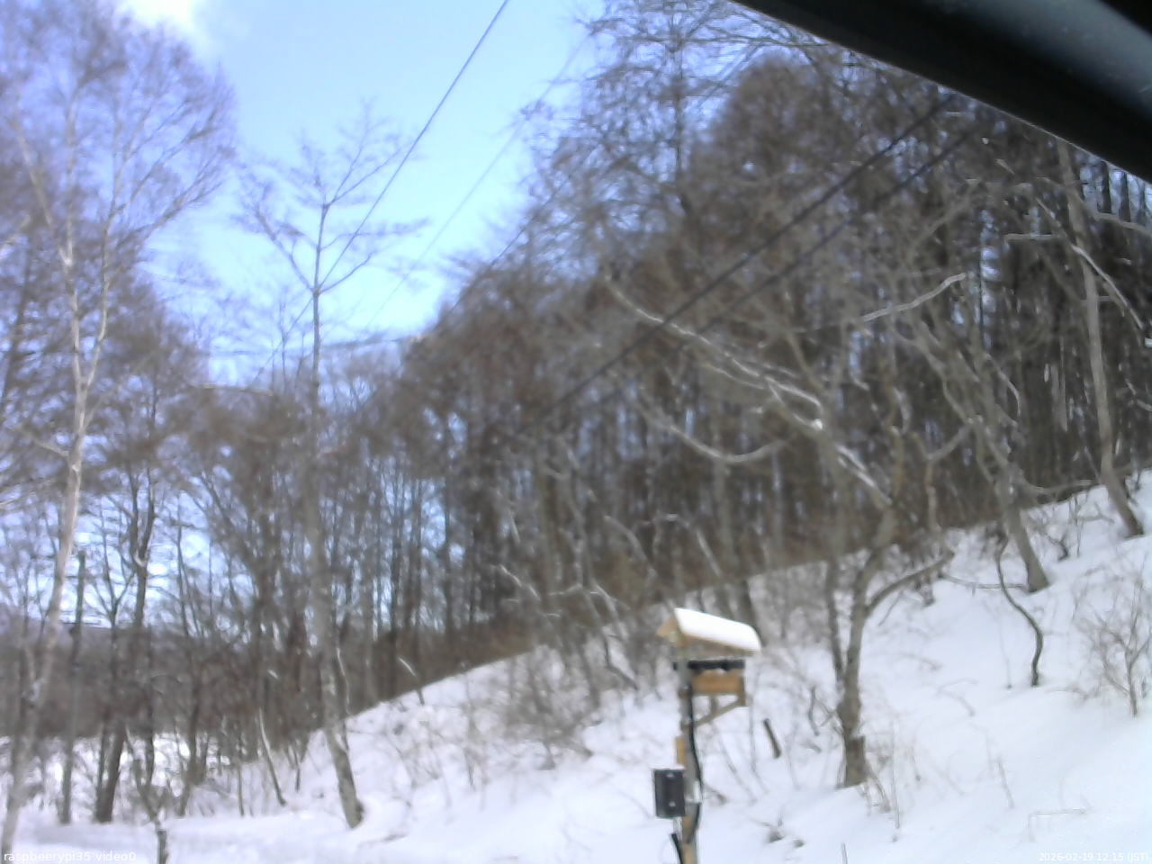 長野県菅平高原 ゆたか山荘 温度計 2026/02/19 12:15