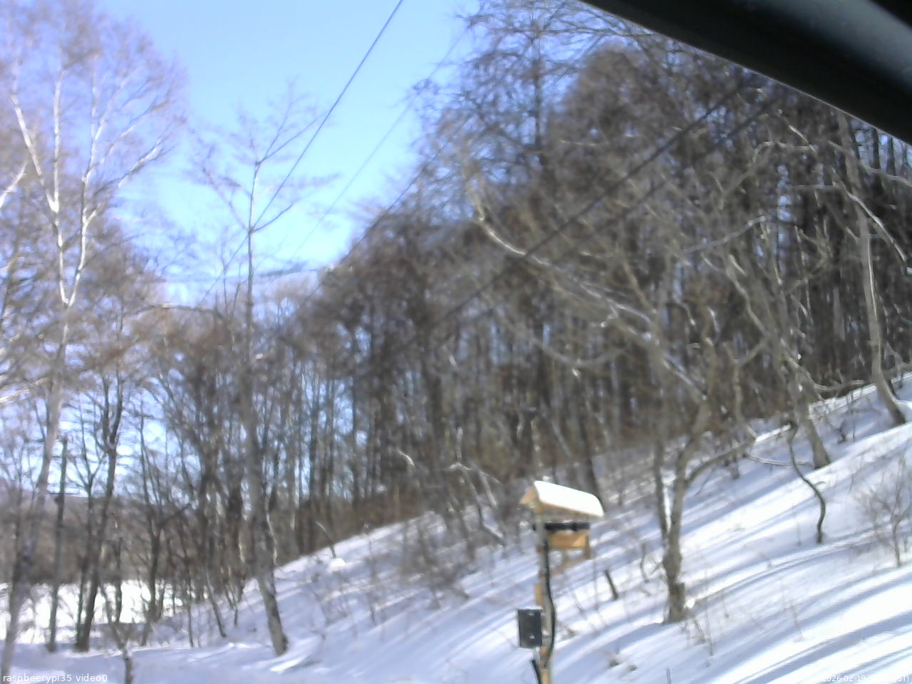長野県菅平高原 ゆたか山荘 温度計 2026/02/19 13:15