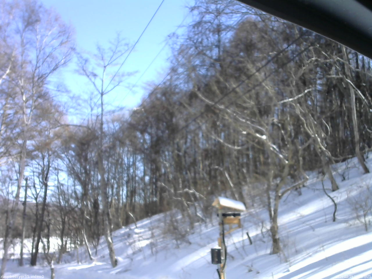 長野県菅平高原 ゆたか山荘 温度計 2026/02/19 13:45