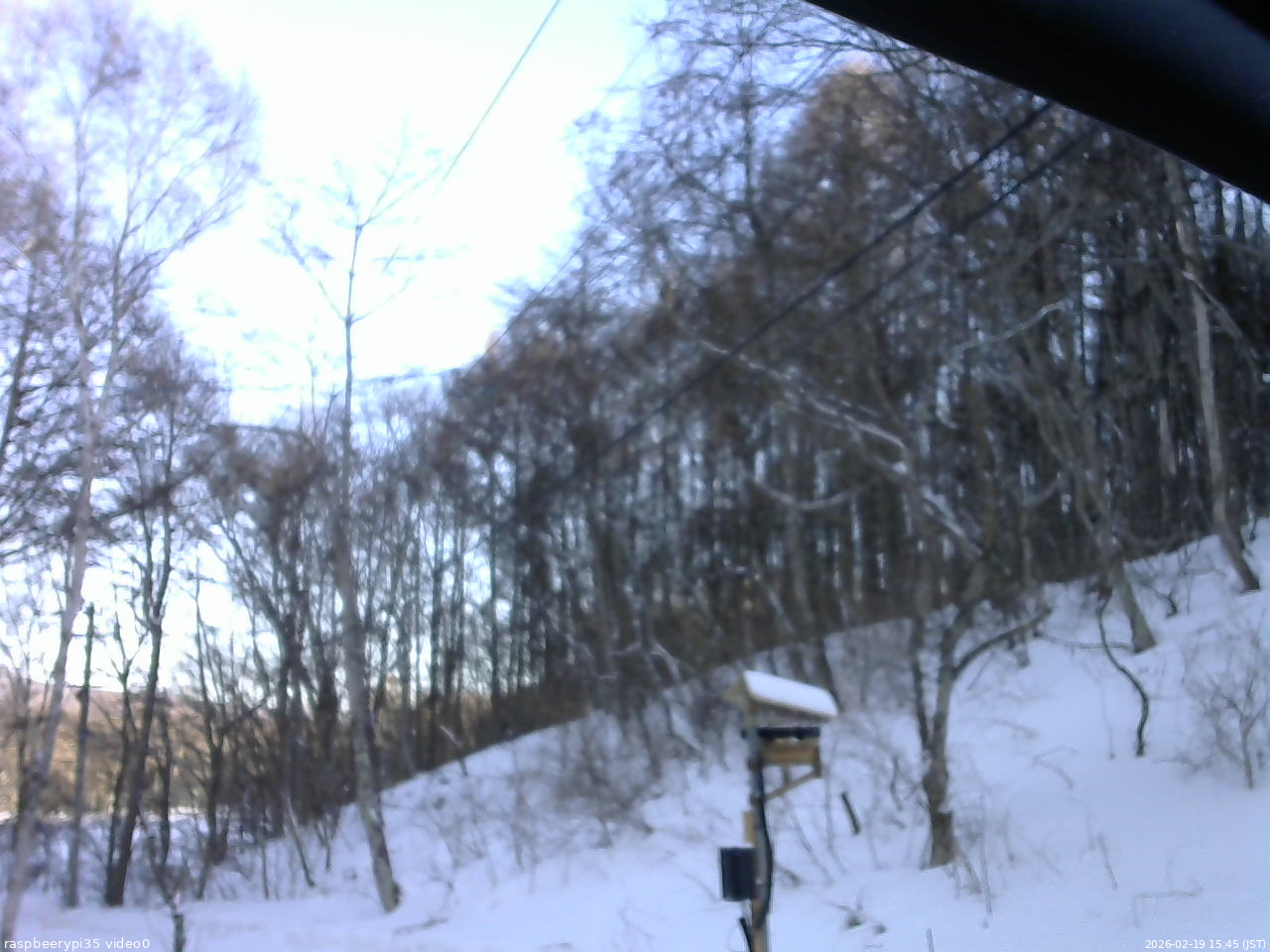 長野県菅平高原 ゆたか山荘 温度計 2026/02/19 15:45