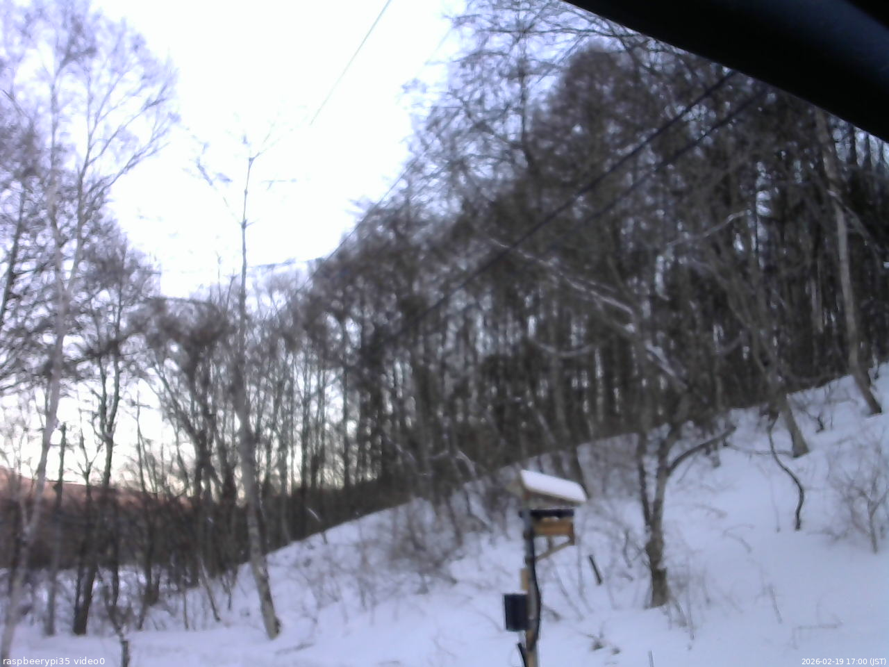 長野県菅平高原 ゆたか山荘 温度計 2026/02/19 17:00