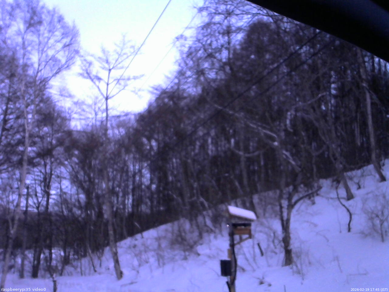 長野県菅平高原 ゆたか山荘 温度計 2026/02/19 17:45