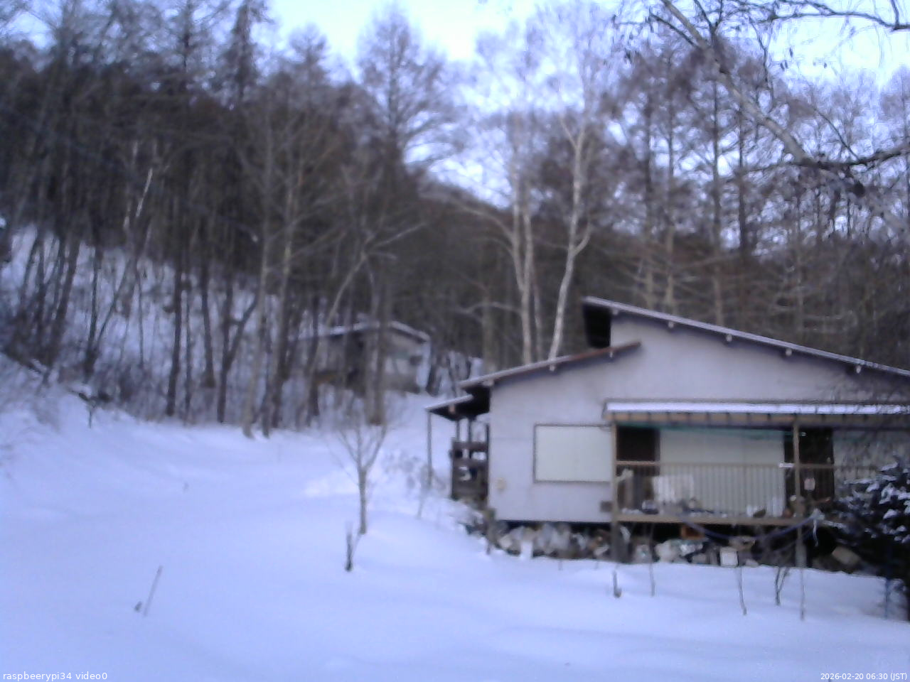 長野県菅平高原 ゆたか山荘 西側(坂上) 2026/02/20 06:30