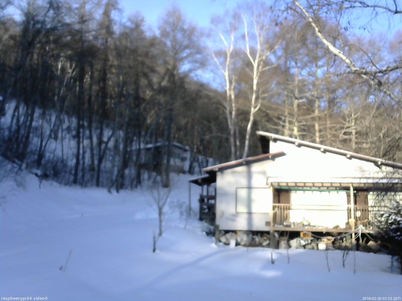 長野県菅平高原 ゆたか山荘 西側(坂上) 2026/02/20 07:15