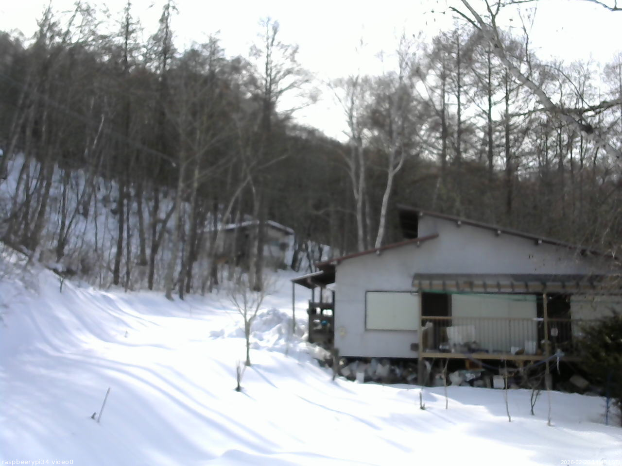 長野県菅平高原 ゆたか山荘 西側(坂上) 2026/02/20 14:45