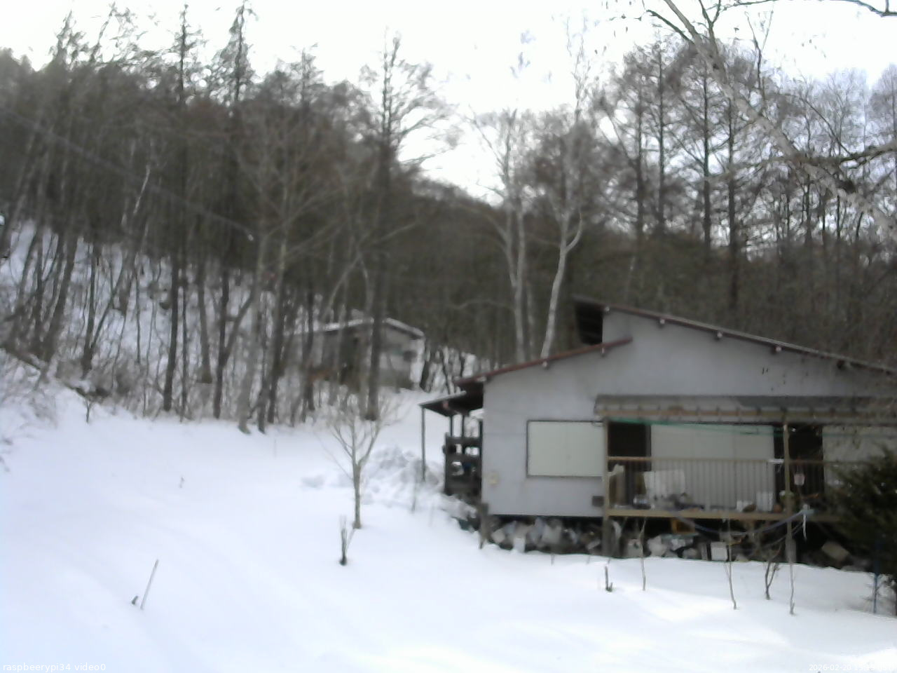 長野県菅平高原 ゆたか山荘 西側(坂上) 2026/02/20 15:15