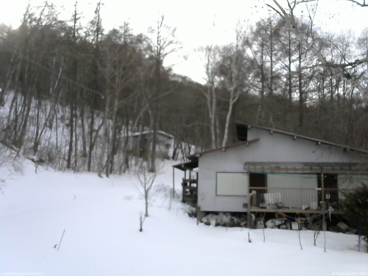 長野県菅平高原 ゆたか山荘 西側(坂上) 2026/02/20 15:30