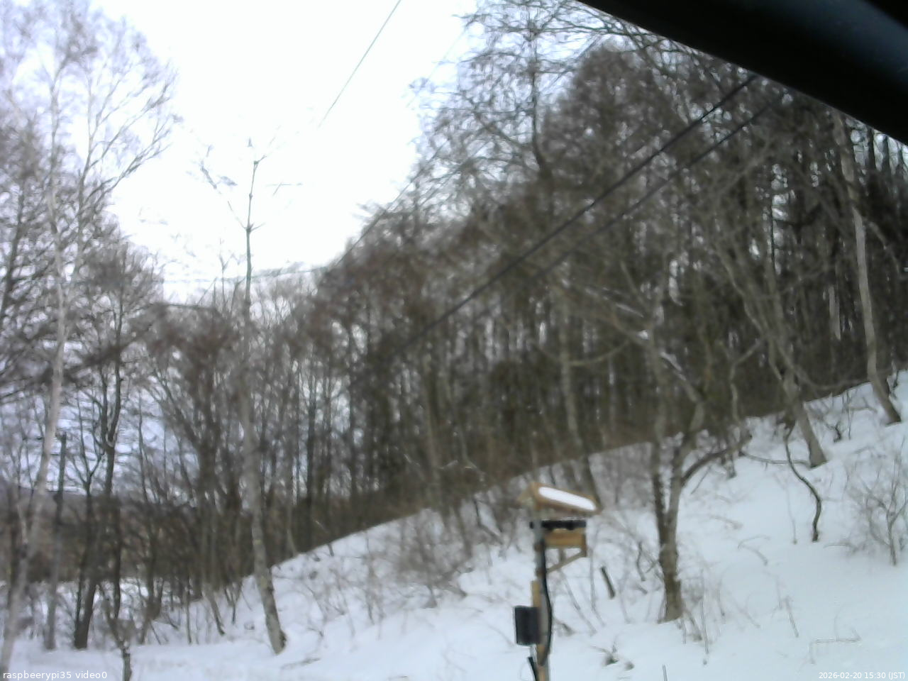 長野県菅平高原 ゆたか山荘 温度計 2026/02/20 15:30