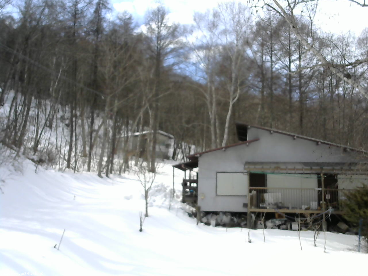 長野県菅平高原 ゆたか山荘 西側(坂上) 2026/02/21 13:45