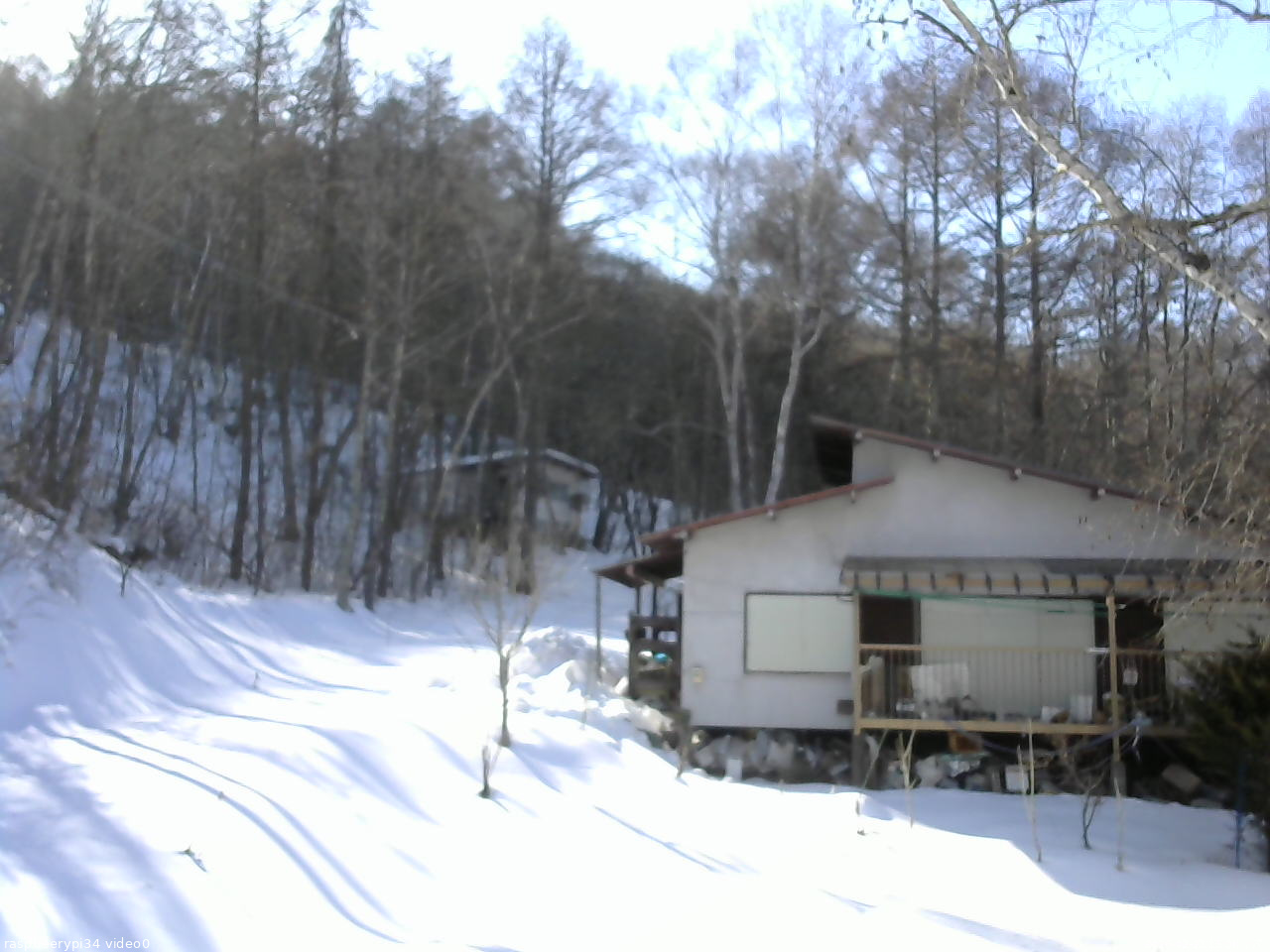 長野県菅平高原 ゆたか山荘 西側(坂上) 2026/02/21 15:00