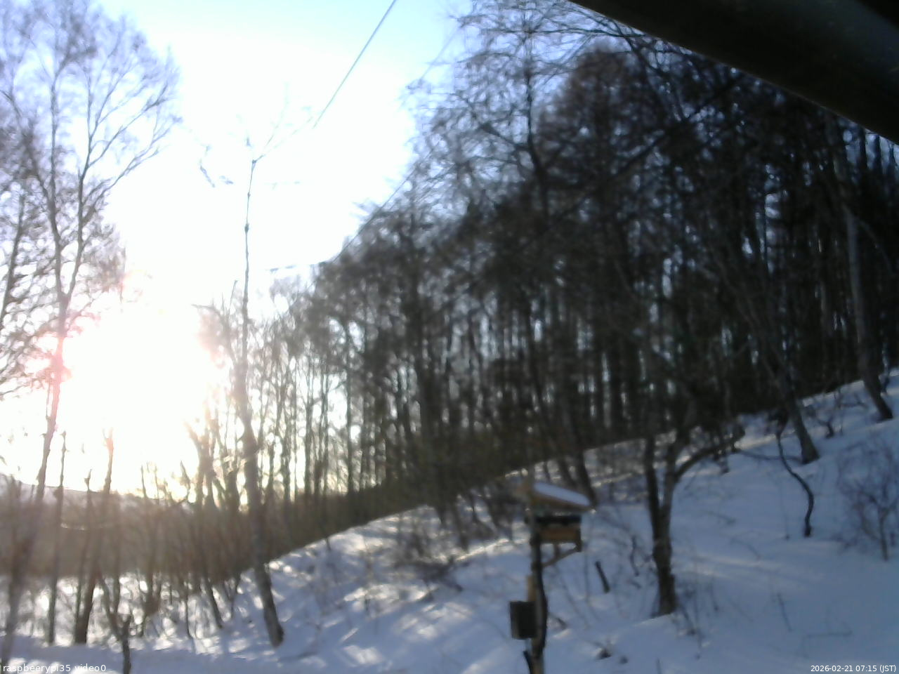 長野県菅平高原 ゆたか山荘 温度計 2026/02/21 07:15