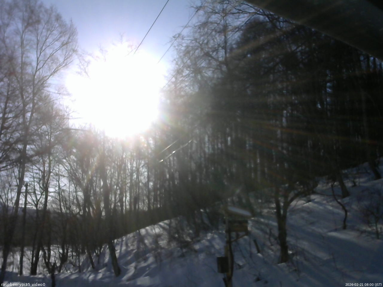 長野県菅平高原 ゆたか山荘 温度計 2026/02/21 08:00