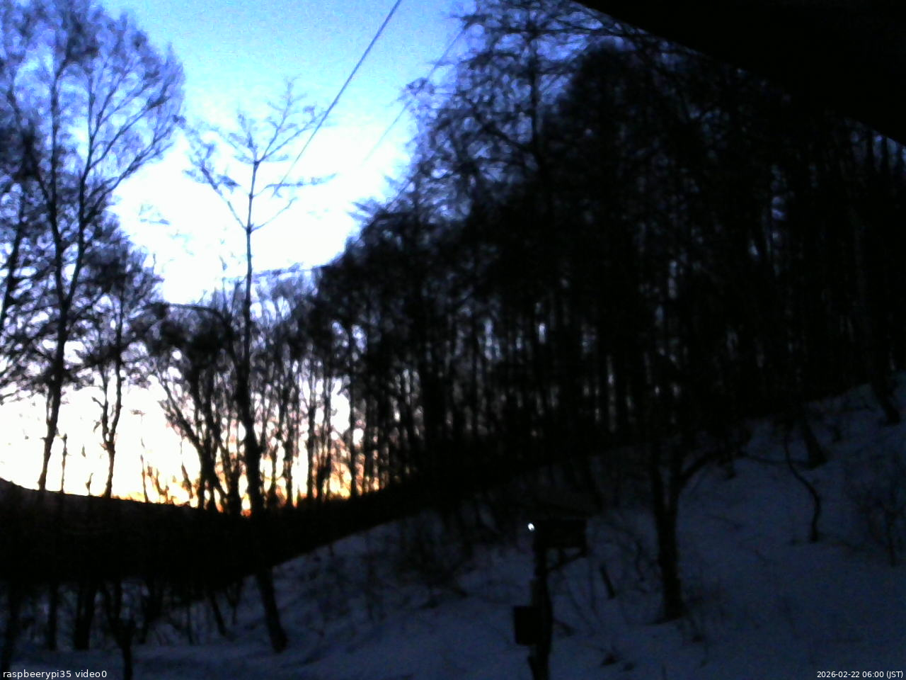 長野県菅平高原 ゆたか山荘 温度計 2026/02/22 06:00