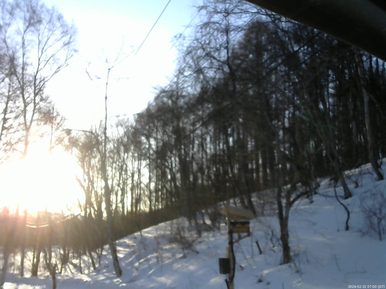 長野県菅平高原 ゆたか山荘 温度計 2026/02/22 07:00