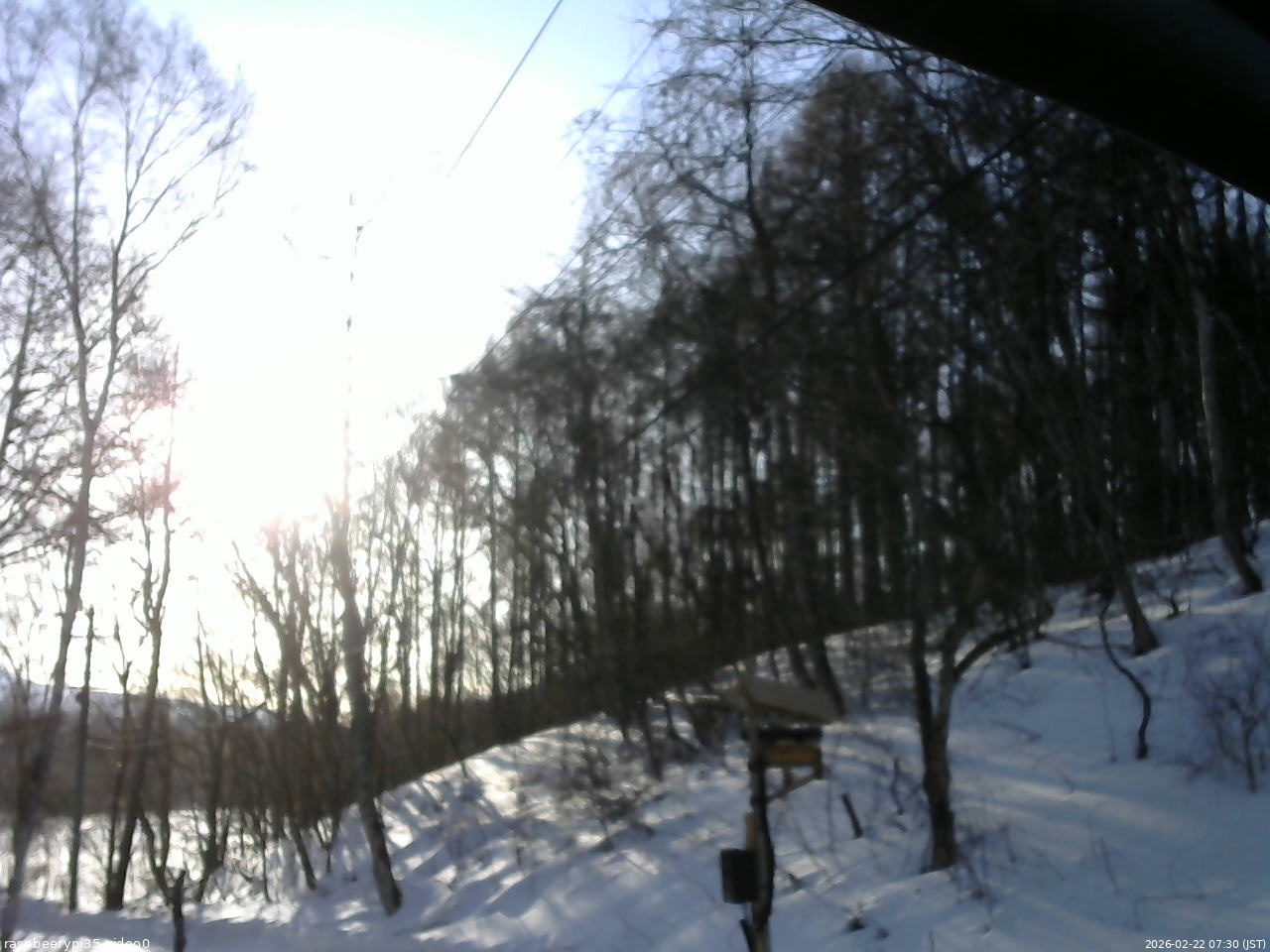 長野県菅平高原 ゆたか山荘 温度計 2026/02/22 07:30