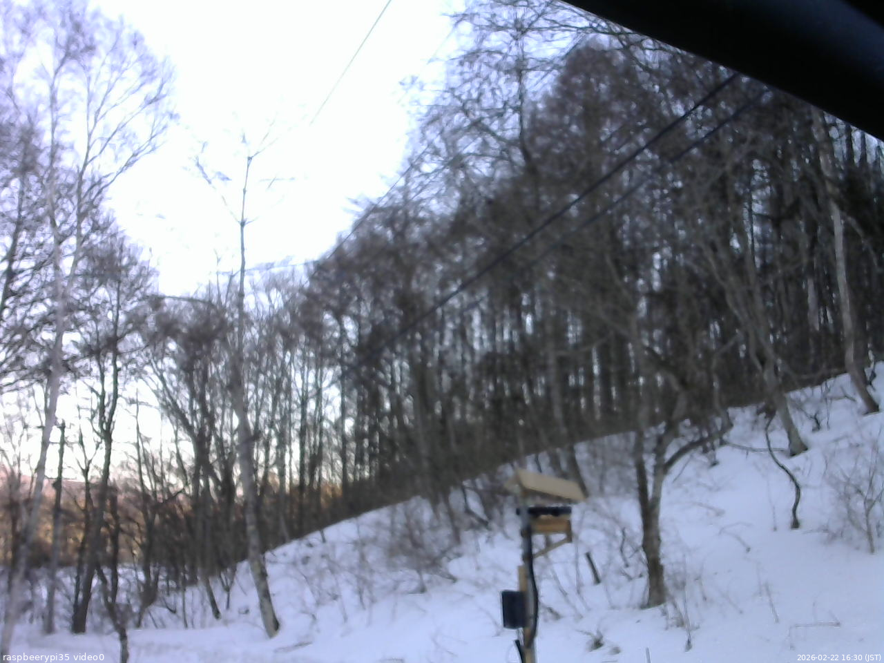 長野県菅平高原 ゆたか山荘 温度計 2026/02/22 16:30