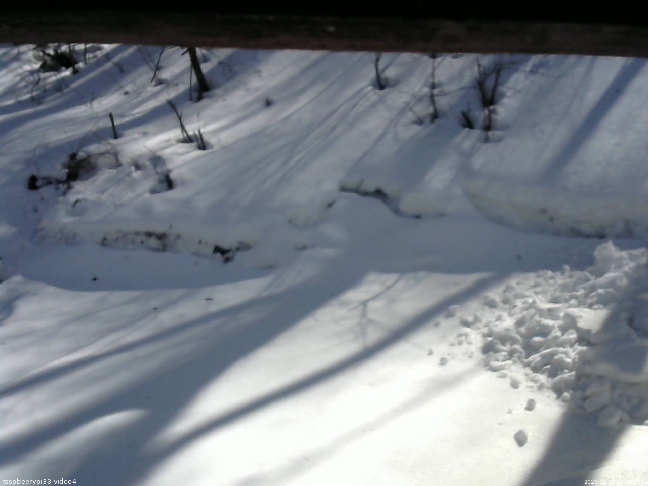 長野県菅平高原 ゆたか山荘 東側(坂下) 2026/02/23 13:45