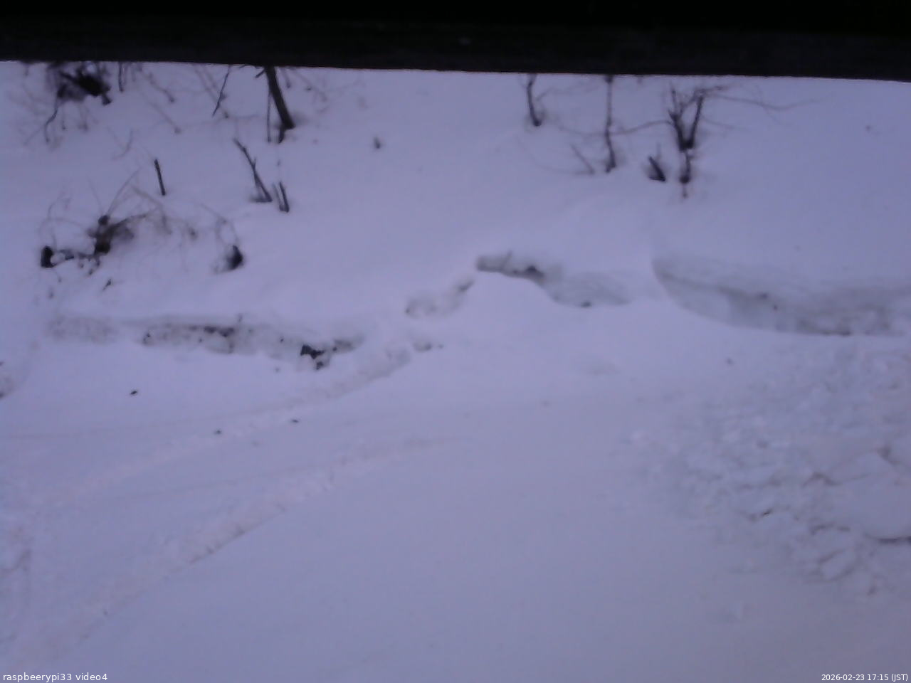 長野県菅平高原 ゆたか山荘 東側(坂下) 2026/02/23 17:15
