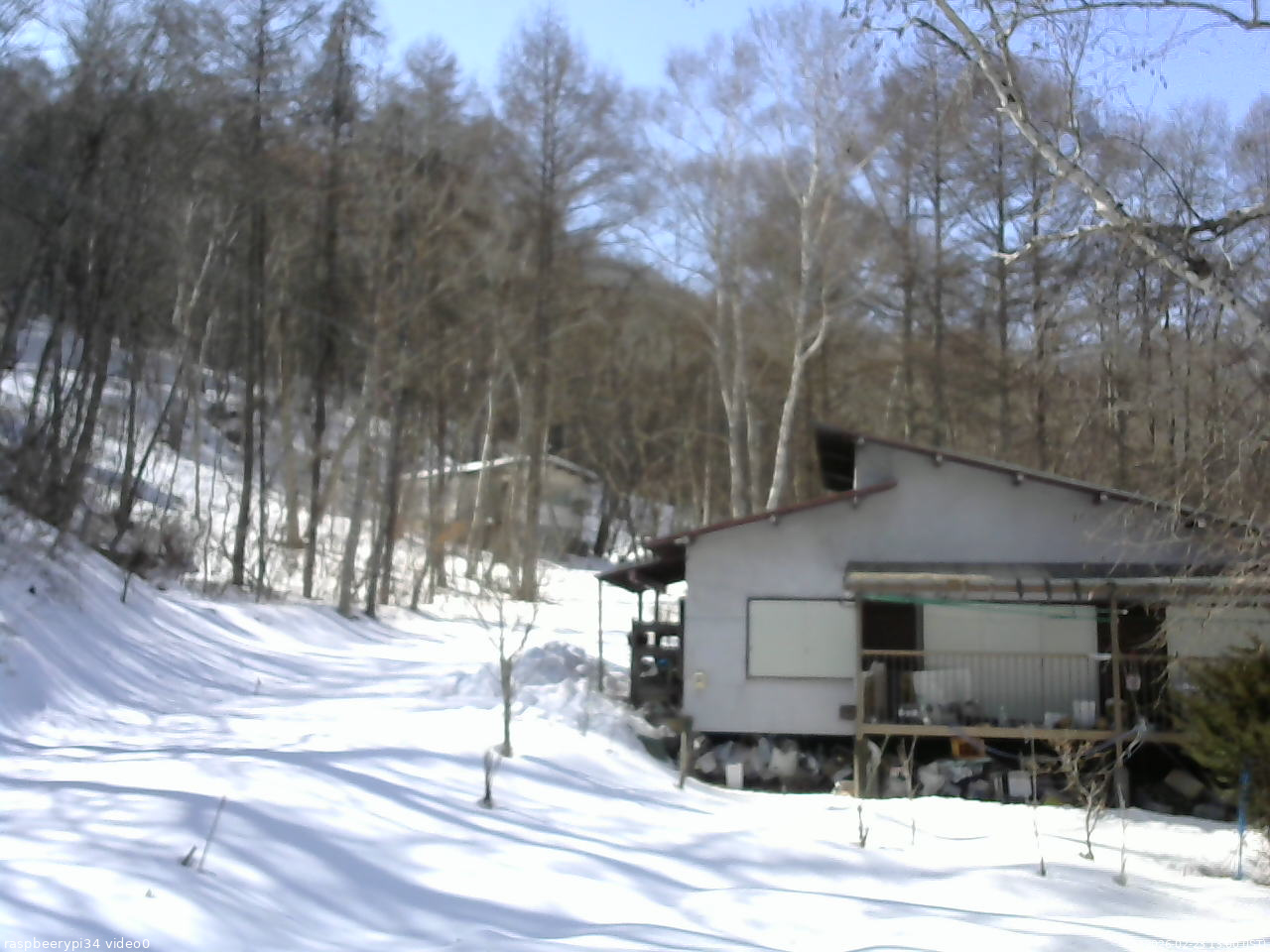 長野県菅平高原 ゆたか山荘 西側(坂上) 2026/02/23 13:00