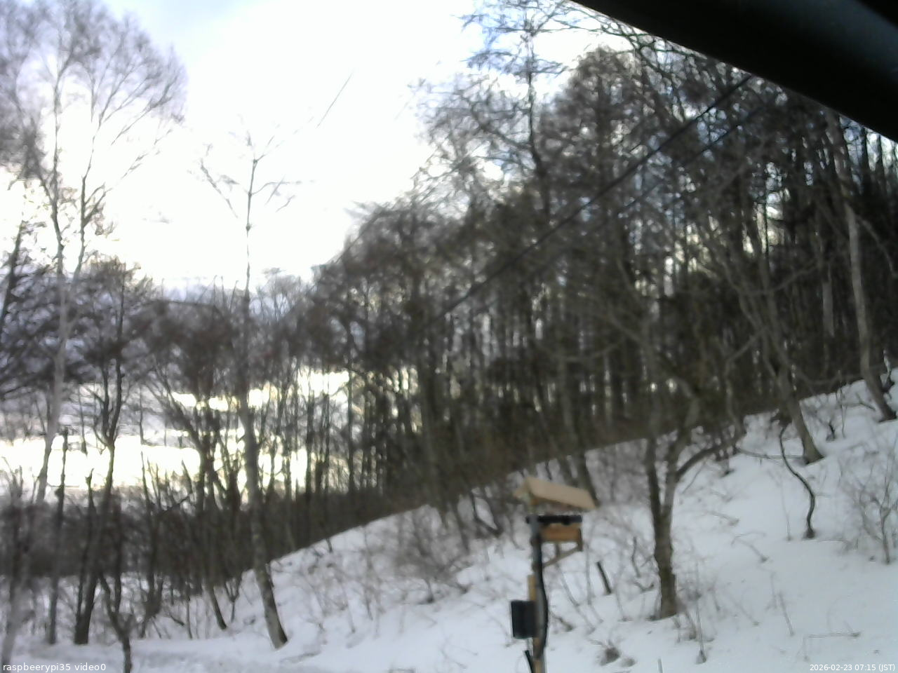 長野県菅平高原 ゆたか山荘 温度計 2026/02/23 07:15