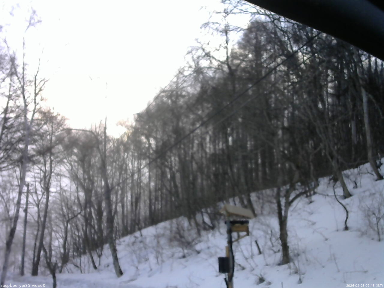 長野県菅平高原 ゆたか山荘 温度計 2026/02/23 07:45