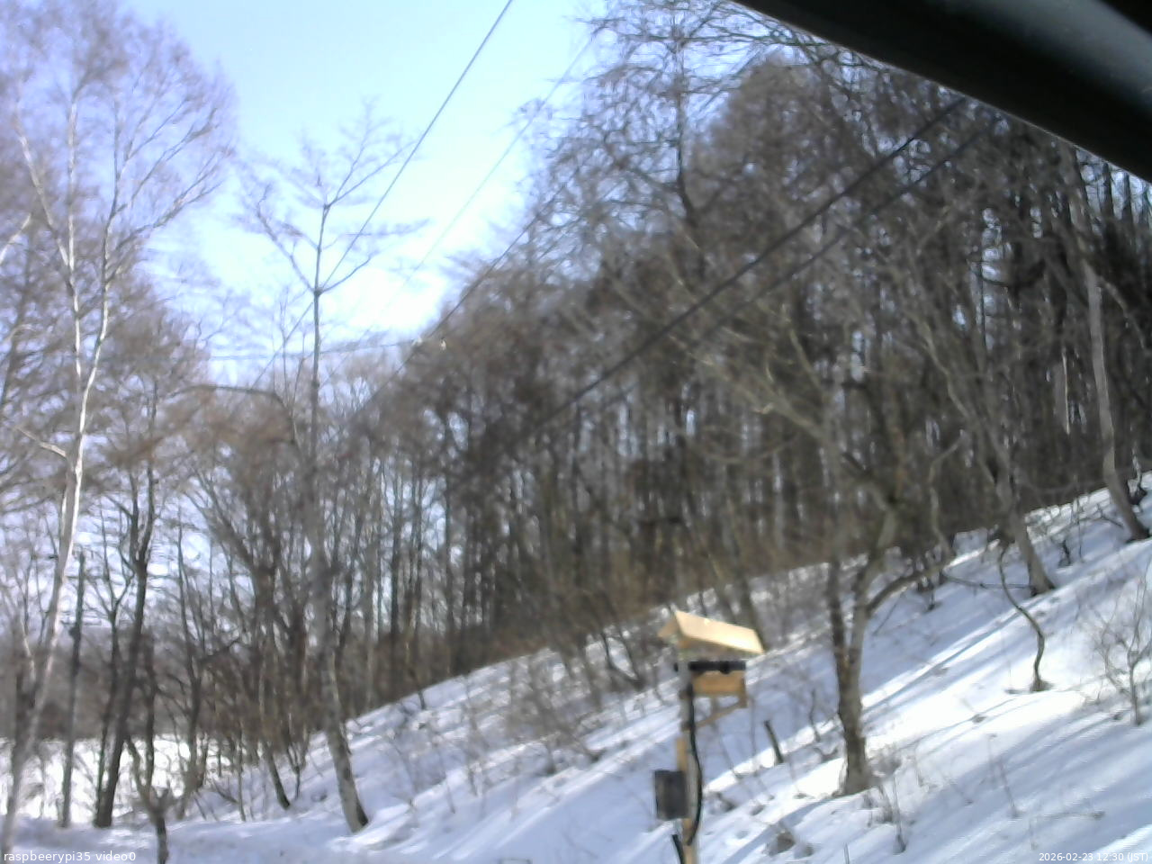長野県菅平高原 ゆたか山荘 温度計 2026/02/23 12:30