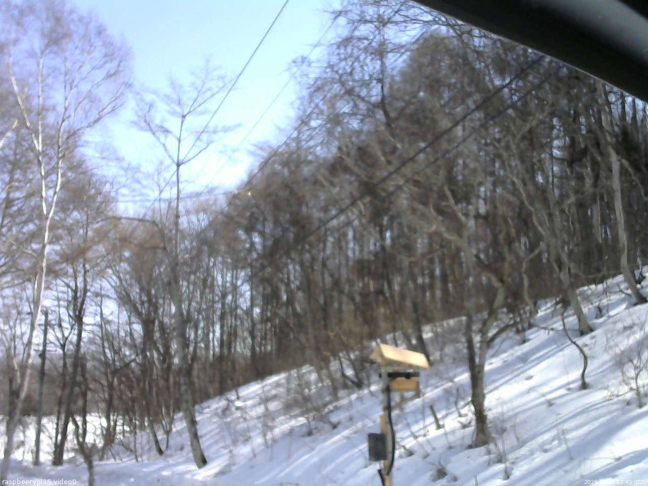 長野県菅平高原 ゆたか山荘 温度計 2026/02/23 12:45
