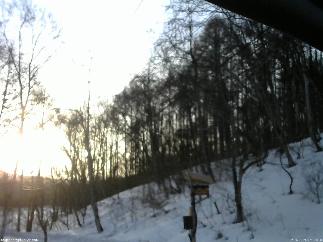 長野県菅平高原 ゆたか山荘 温度計 2026/02/24 07:00
