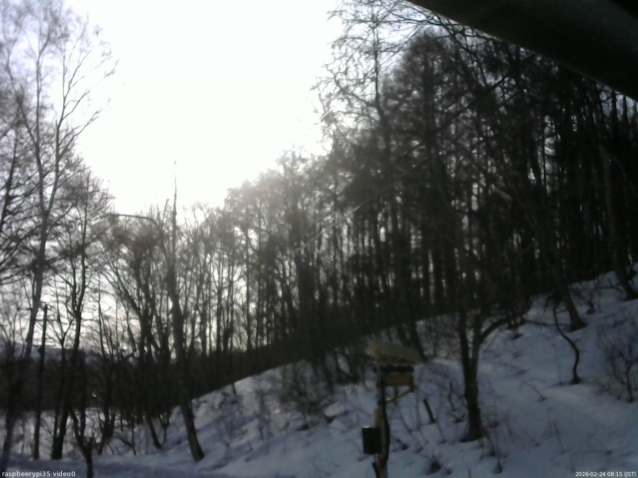 長野県菅平高原 ゆたか山荘 温度計 2026/02/24 08:15