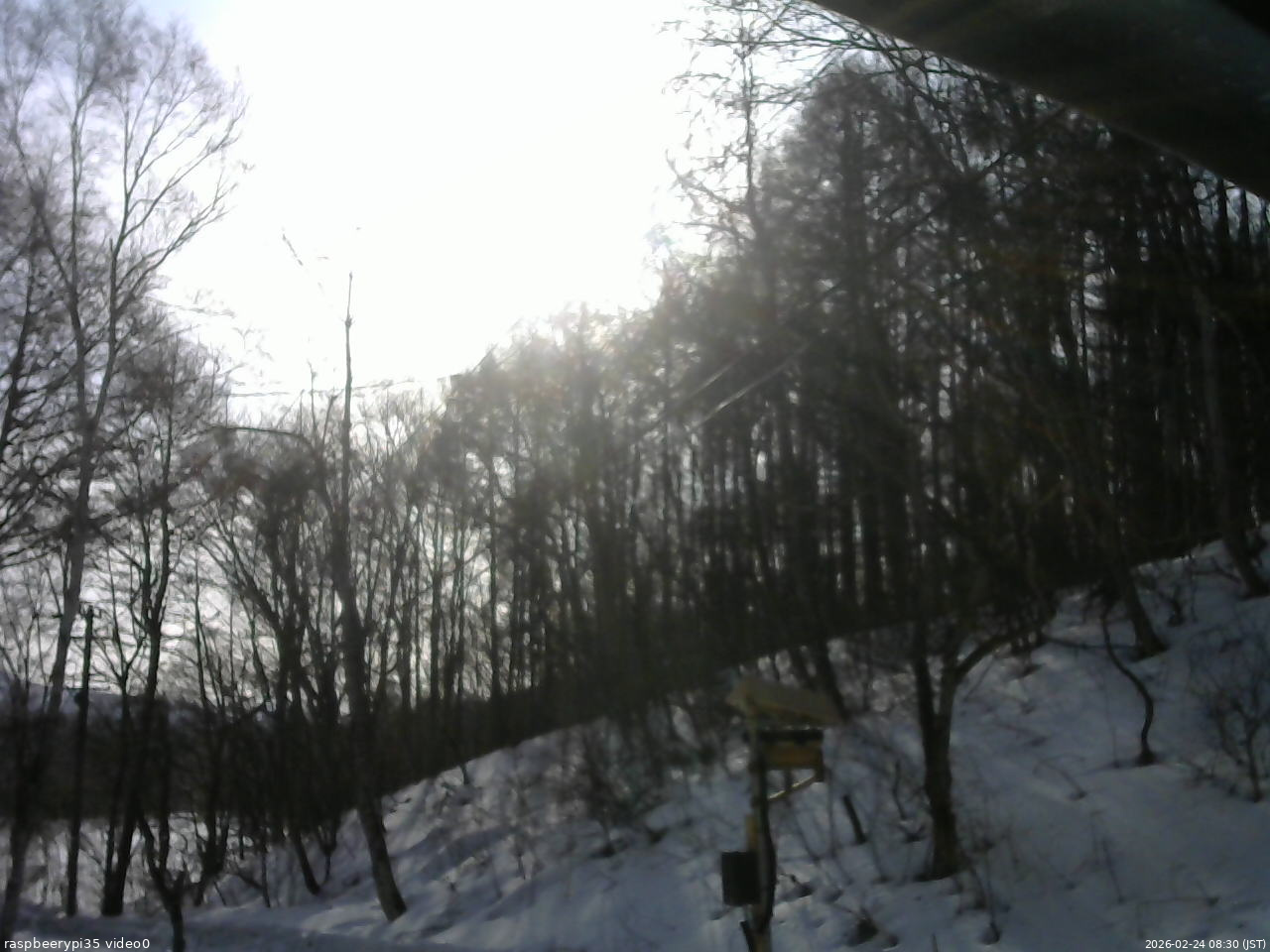長野県菅平高原 ゆたか山荘 温度計 2026/02/24 08:30