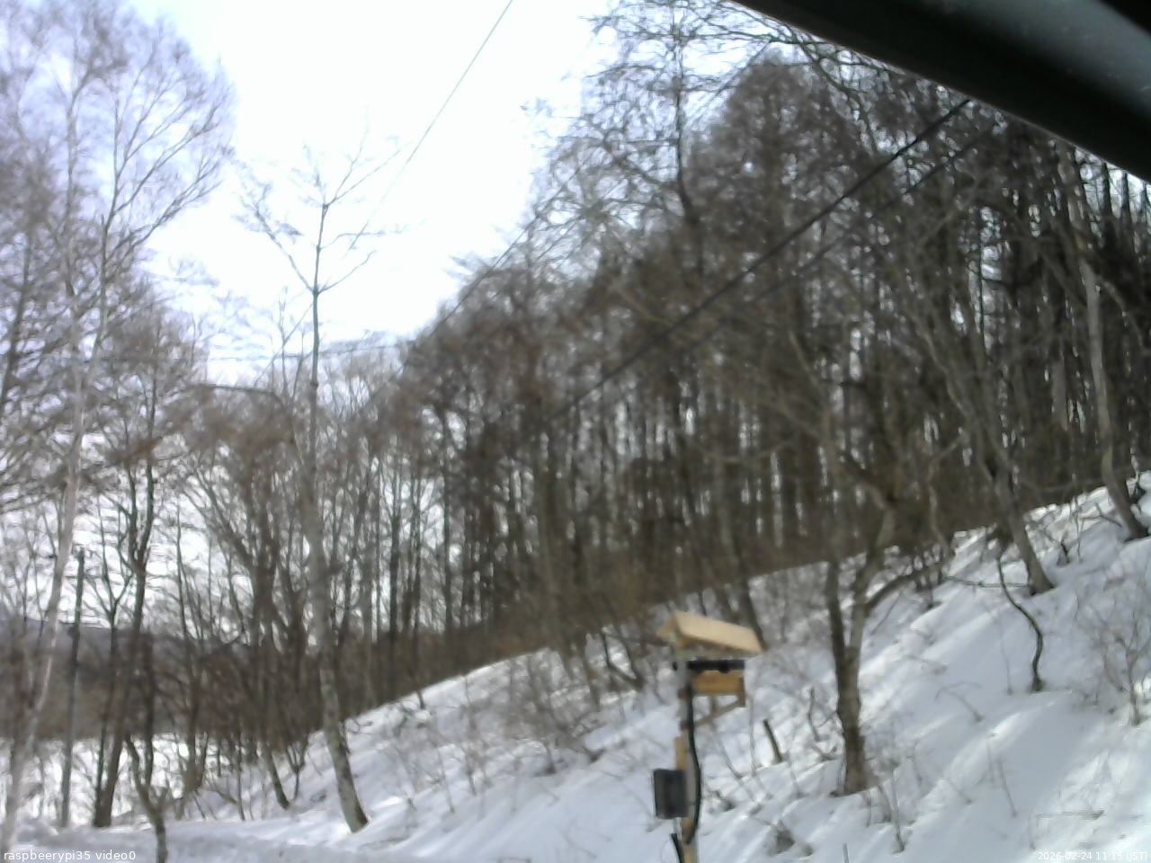 長野県菅平高原 ゆたか山荘 温度計 2026/02/24 11:15