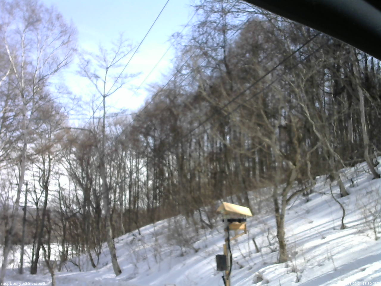 長野県菅平高原 ゆたか山荘 温度計 2026/02/24 13:30