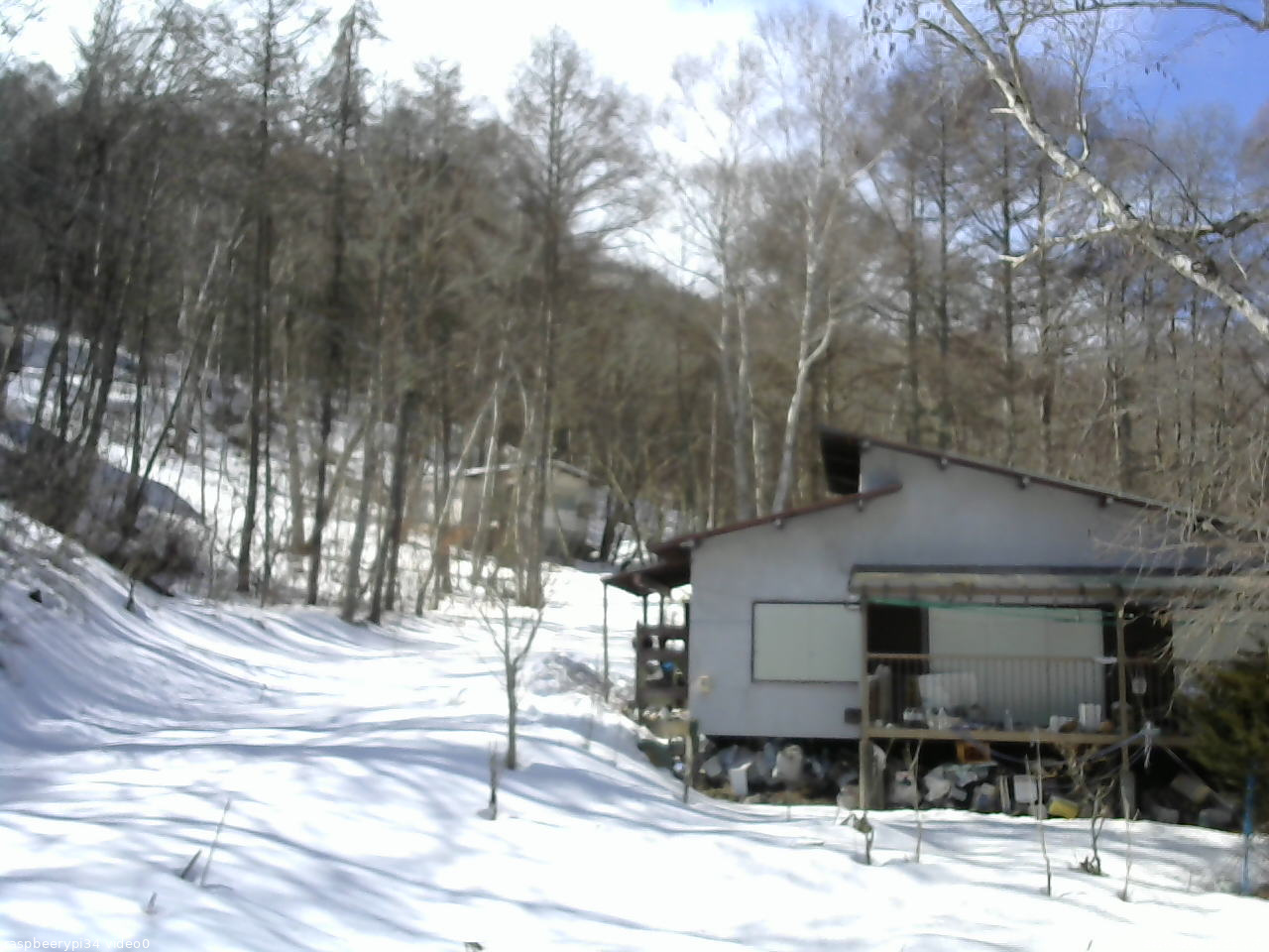 長野県菅平高原 ゆたか山荘 西側(坂上) 2026/02/26 12:15