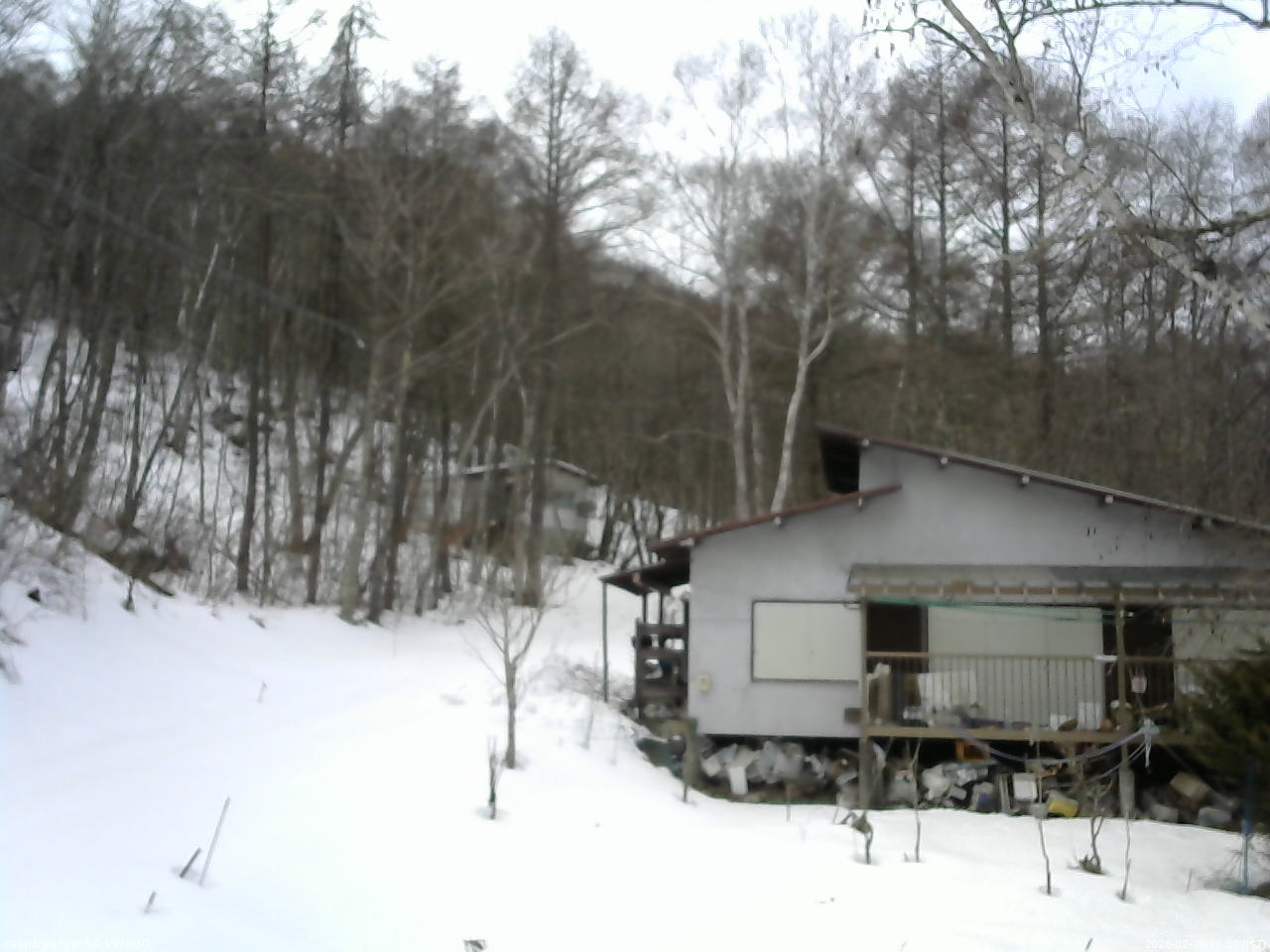 長野県菅平高原 ゆたか山荘 西側(坂上) 2026/02/26 13:30