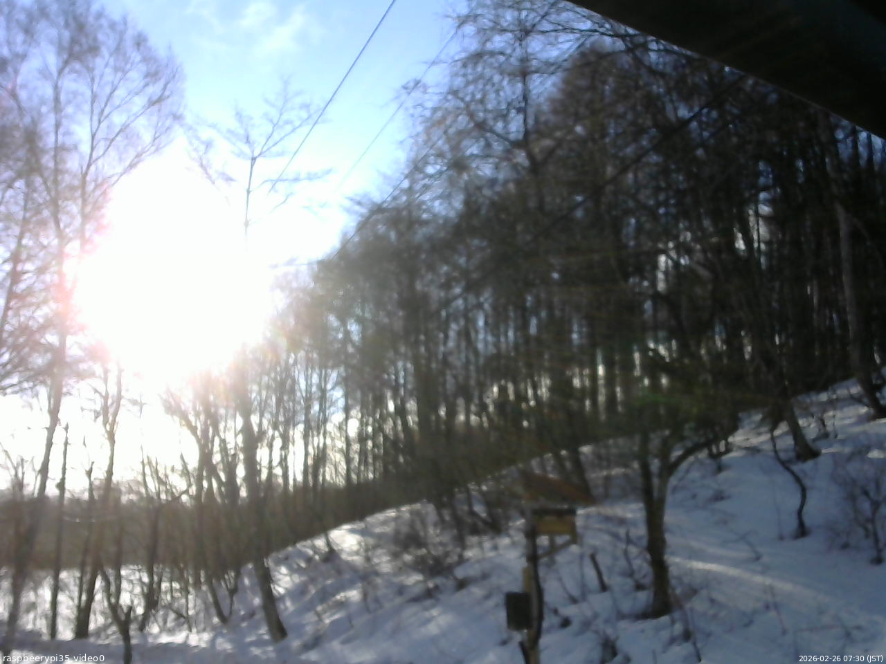 長野県菅平高原 ゆたか山荘 温度計 2026/02/26 07:30