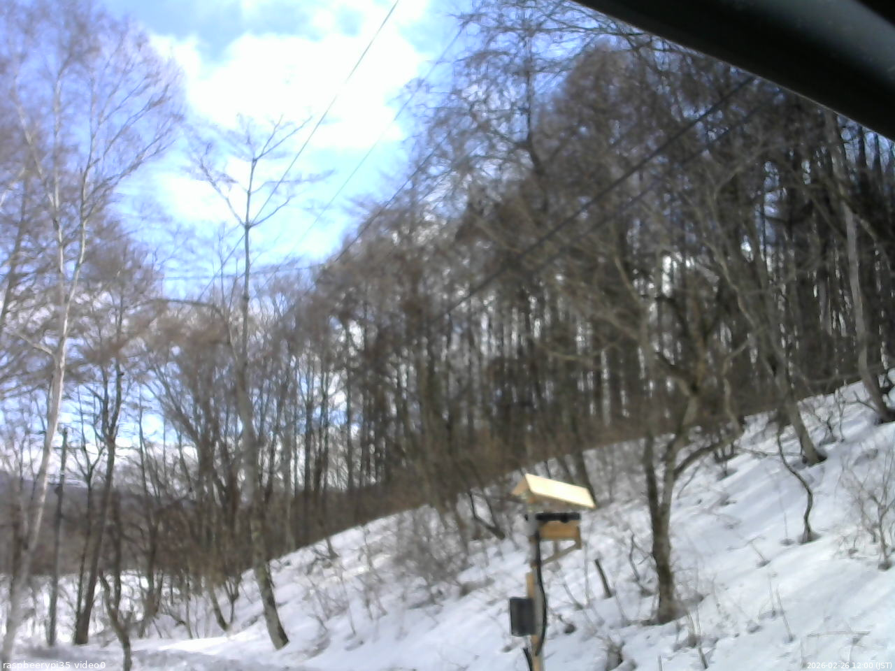長野県菅平高原 ゆたか山荘 温度計 2026/02/26 12:00