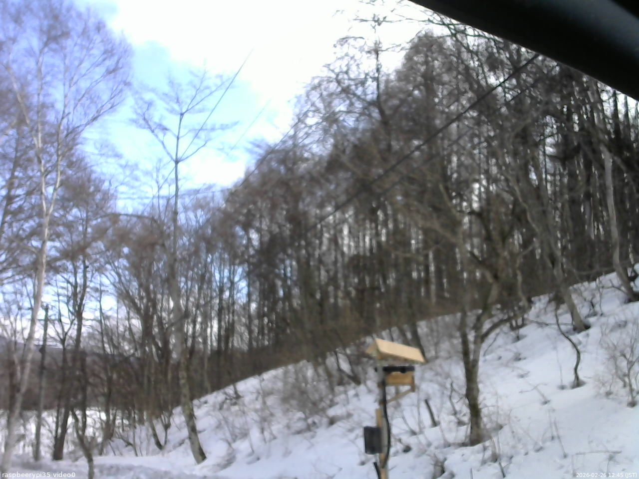 長野県菅平高原 ゆたか山荘 温度計 2026/02/26 12:45