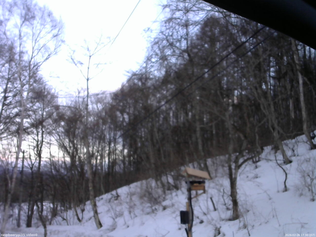 長野県菅平高原 ゆたか山荘 温度計 2026/02/26 17:30