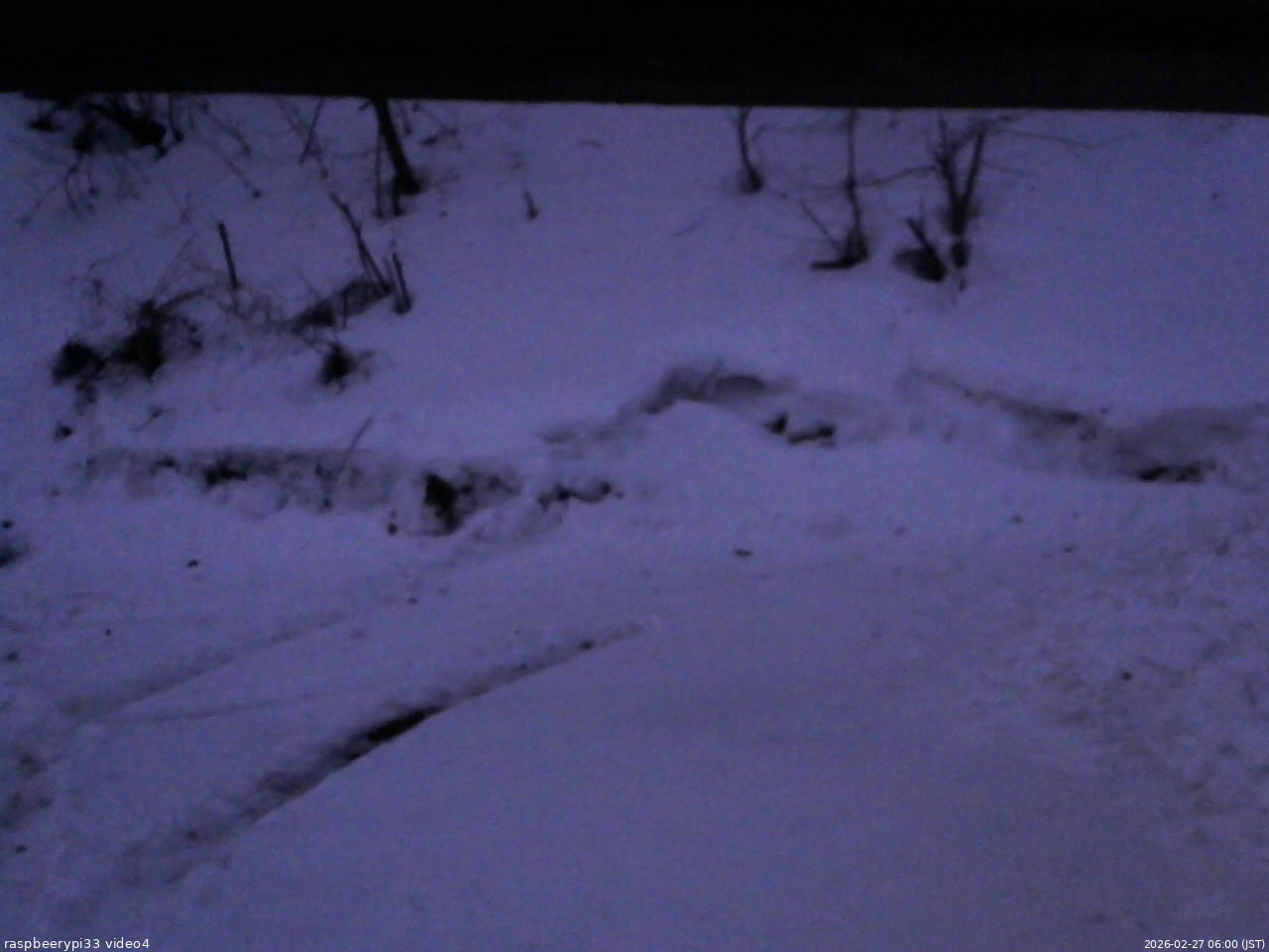 長野県菅平高原 ゆたか山荘 東側(坂下) 2026/02/27 06:00