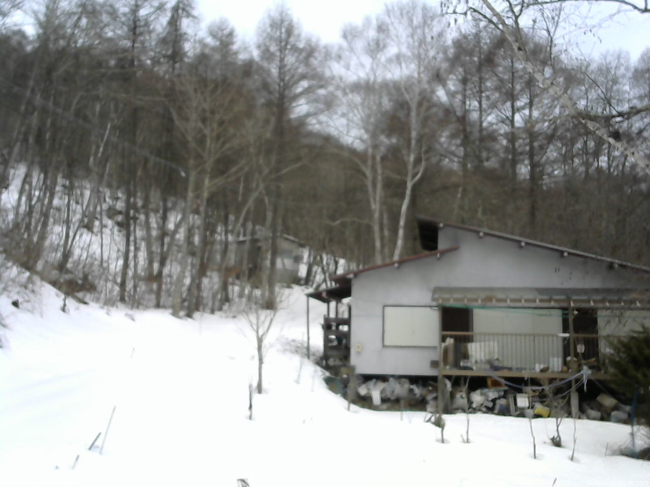 長野県菅平高原 ゆたか山荘 西側(坂上) 2026/02/27 16:30